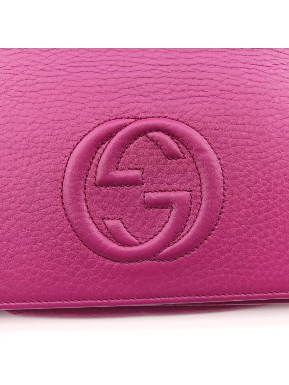 Gucci Soho Rose Red Leather Messenger Bag - Picture 11 of 15
